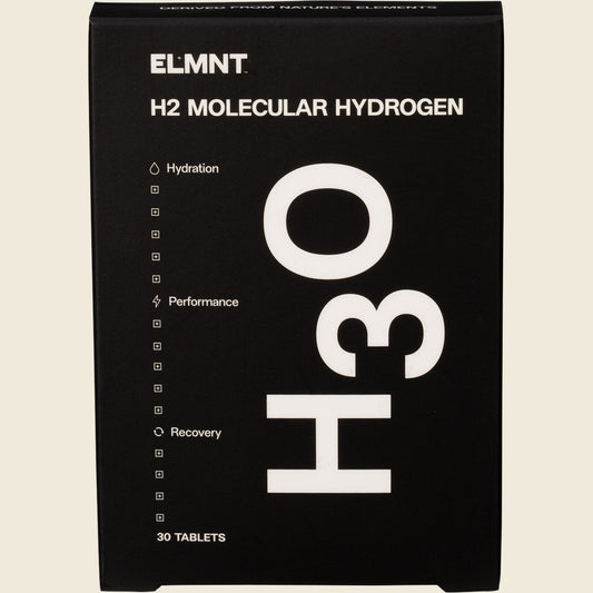 Elmnt H2 Molecular Hydrogen Water Tablets Natural 30pk