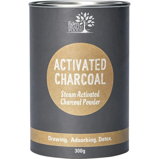 EDEN HEALTHFOODS Activated Charcoal Steam Activated Charcoal Powder 300g EDEN HEALTHFOODS