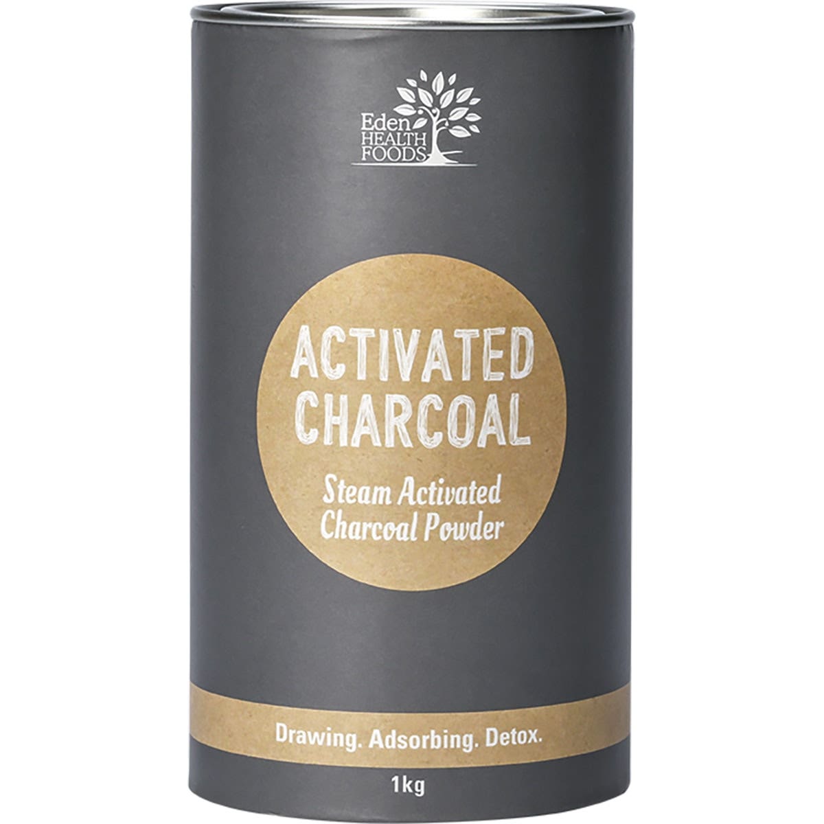 EDEN HEALTHFOODS Activated Charcoal Steam Activated Charcoal Powder 1kg EDEN HEALTHFOODS