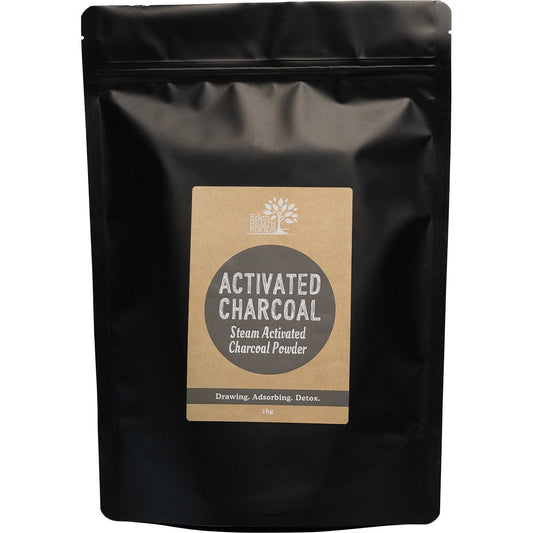 EDEN HEALTHFOODS Activated Charcoal Steam Activated Charcoal Powder 1kg EDEN HEALTHFOODS
