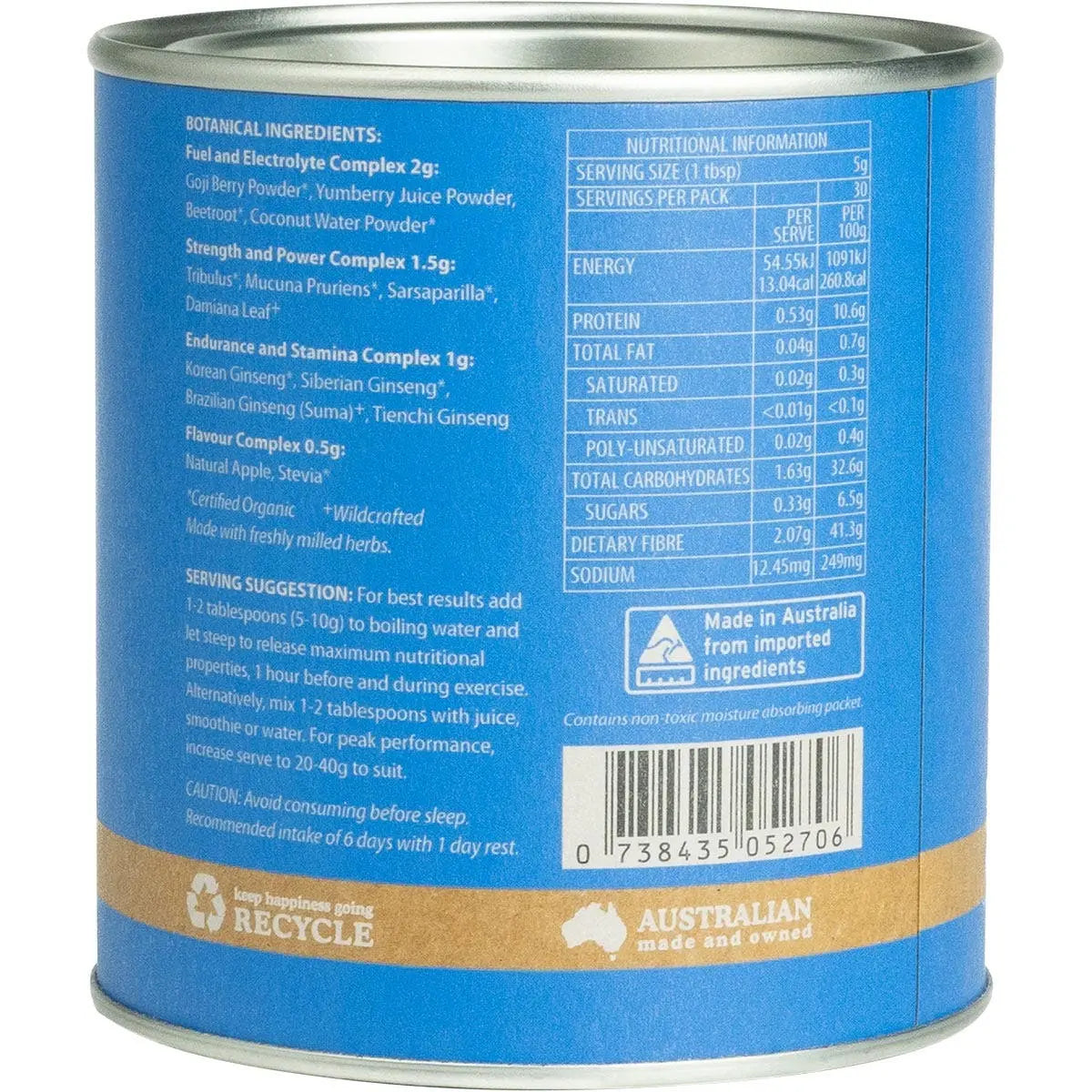 EDEN HEALTHFOODS High Octane Caffeine-free Power & Energy 150g EDEN HEALTHFOODS