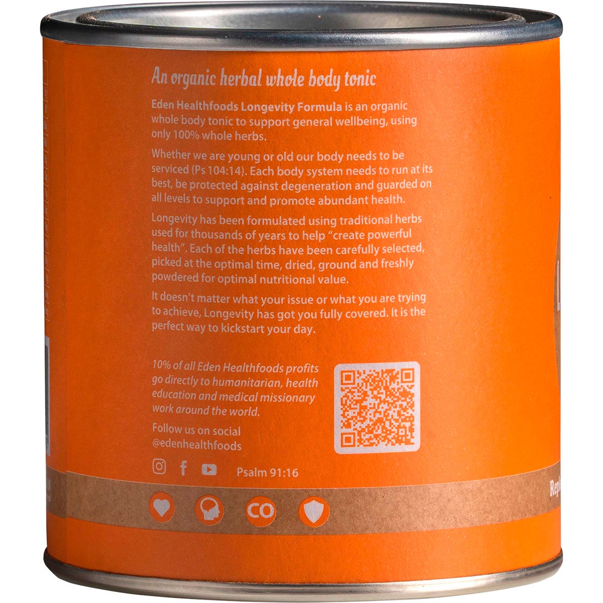 Eden Healthfoods Longevity Whole Body Tonic 150g - Cutprice Online