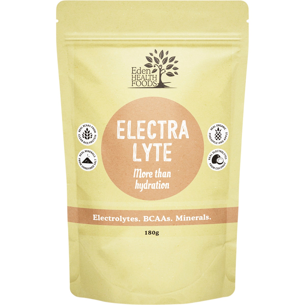 EDEN HEALTHFOODS Electralyte Pineapple and Apple with Celtic Sea Salt 180g - Cutprice Online