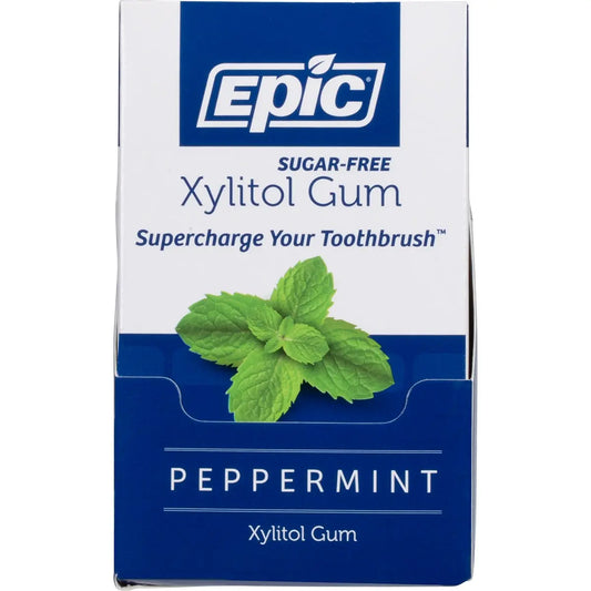 EPIC Xylitol Chewing Gum Peppermint 12pcs 12PK EPIC