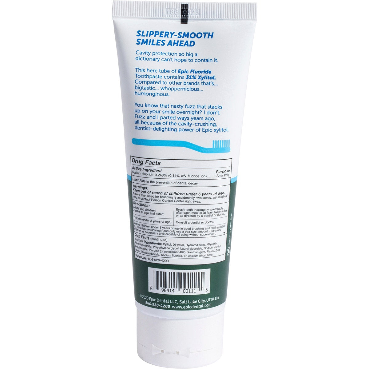 Epic Spearmint Toothpaste with Xylitol (with Fluoride) 4.9oz - Cutprice Online