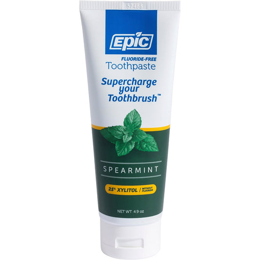 Epic Spearmint Toothpaste with Xylitol (Fluoride Free) 4.9oz - Cutprice Online