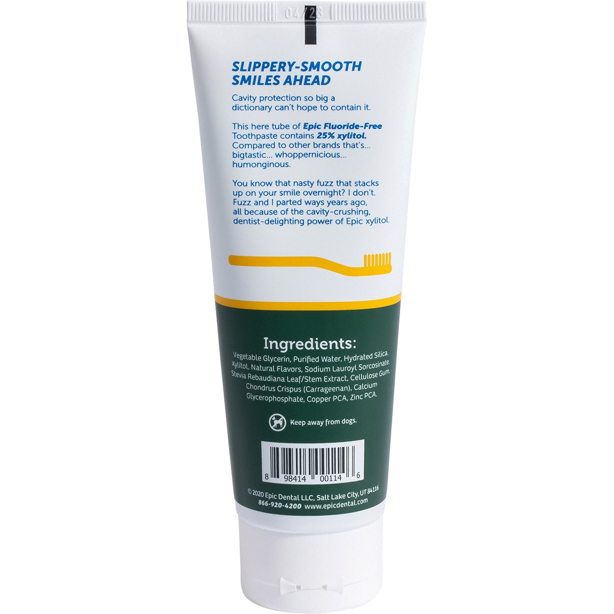 Epic Spearmint Toothpaste with Xylitol (Fluoride Free) 4.9oz - Cutprice Online