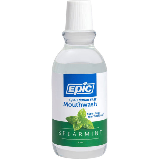 Epic Alcohol-Free Mouthwash Spearmint with Xylitol 475ml - Cutprice Online