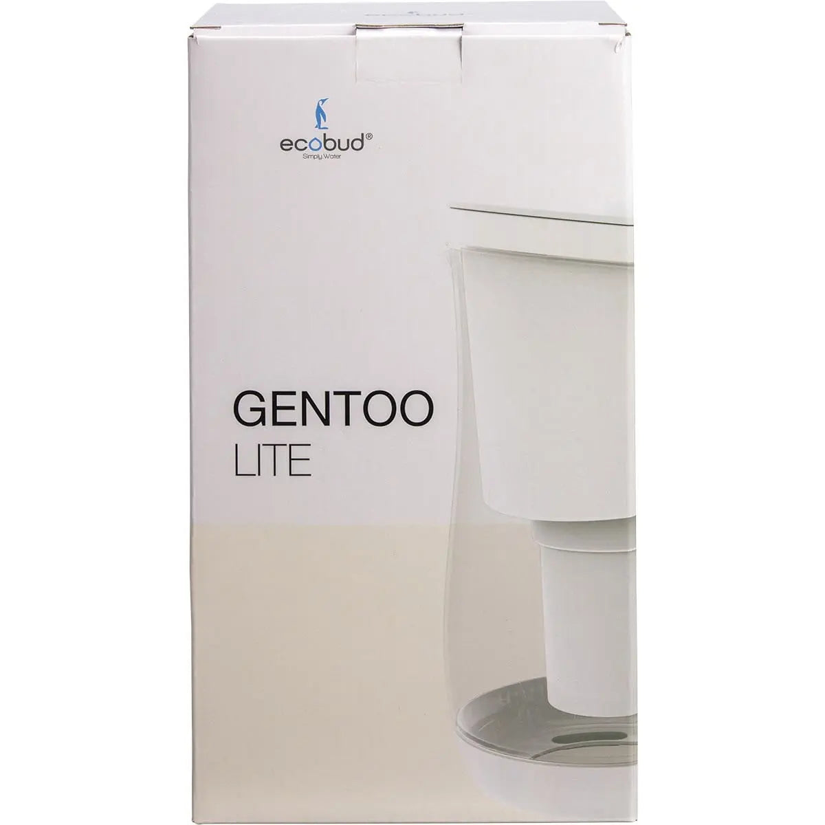 ECOBUD Gentoo Plastic Water Filter Jug White 1.5L ECOBUD