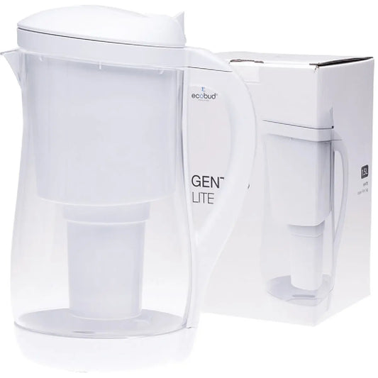 ECOBUD Gentoo Plastic Water Filter Jug White 1.5L ECOBUD