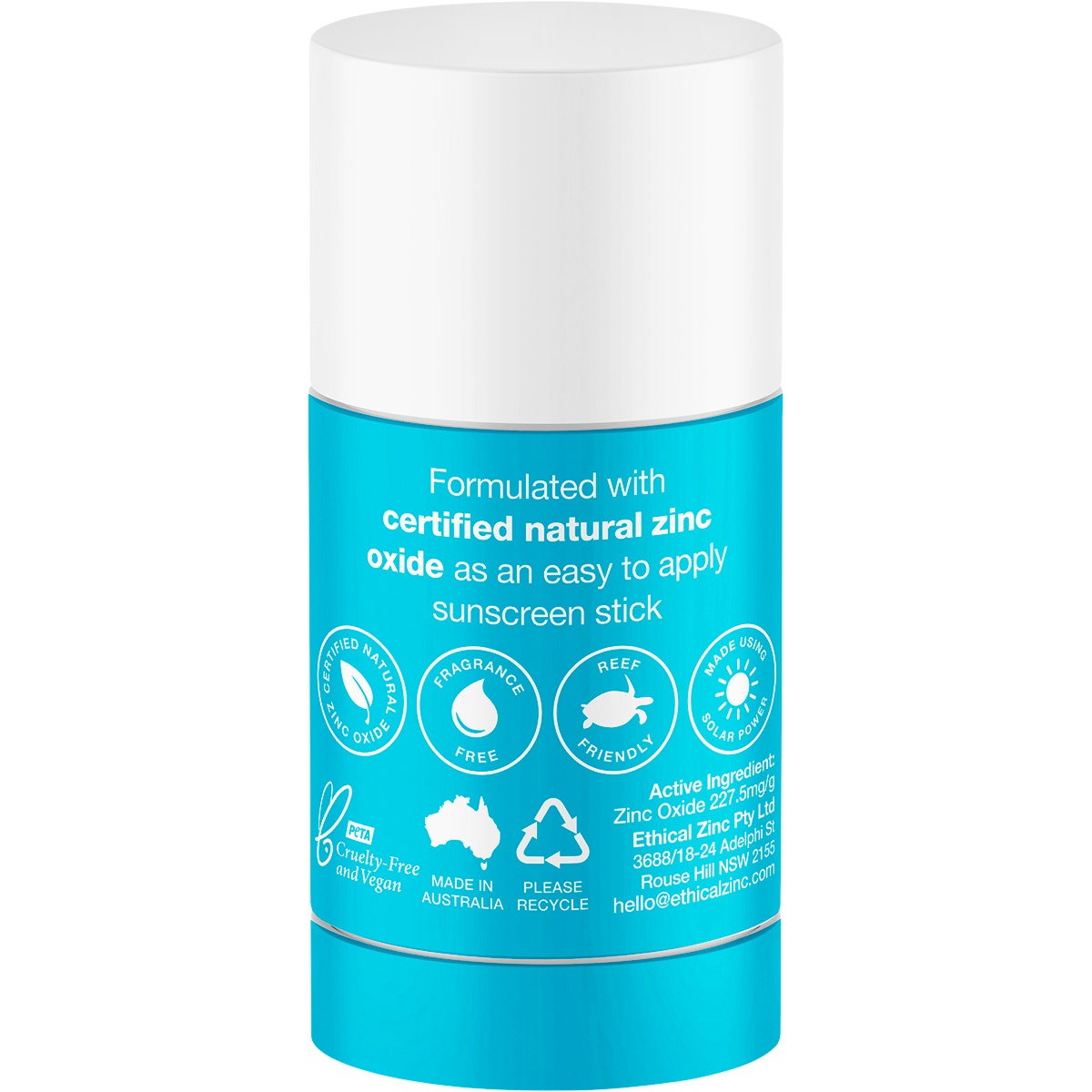 ETHICAL ZINC Natural Clear Zinc Sunscreen Stick SPF 50 50g - Cutprice Online