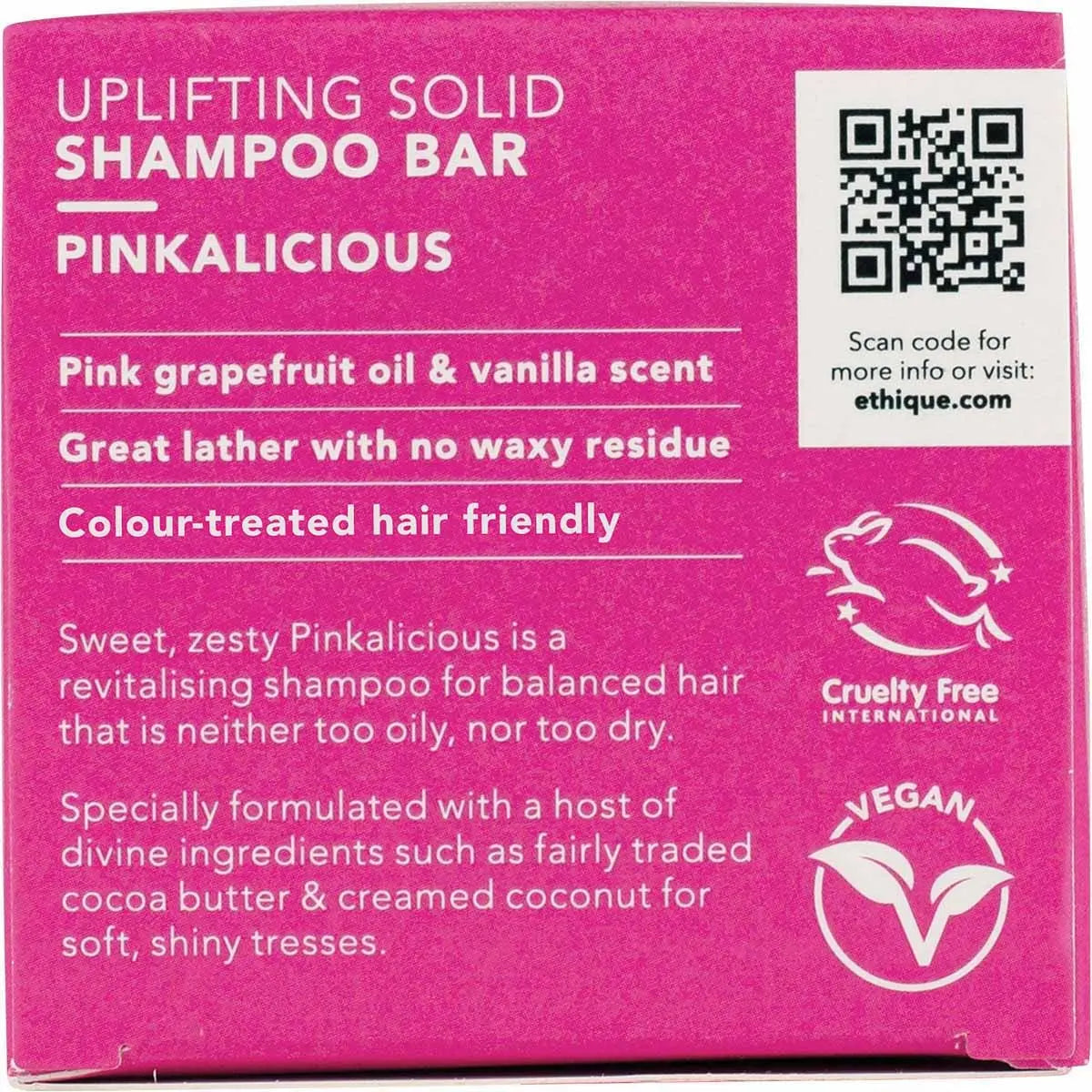 ETHIQUE Solid Shampoo Bar Pinkalicious - Normal Hair 110g ETHIQUE