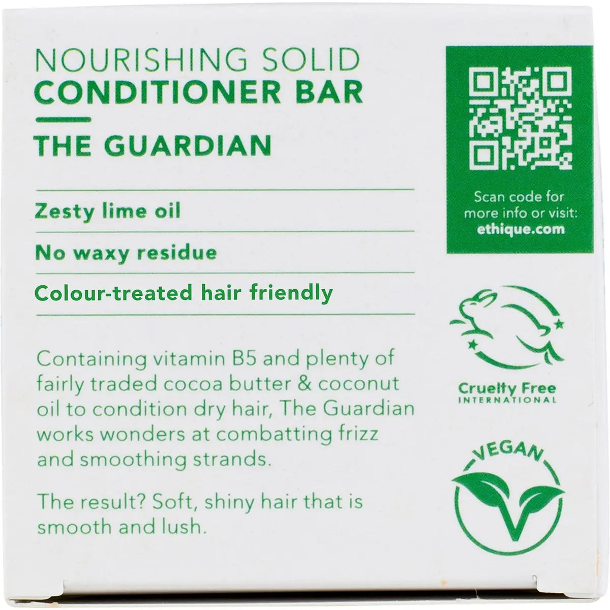 ETHIQUE Solid Conditioner Bar The Guardian - Normal Or Dry Hair 60g ETHIQUE