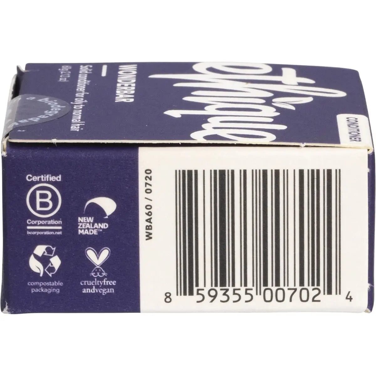 ETHIQUE Solid Conditioner Bar Wonderbar - Oily Or Normal Hair 60g ETHIQUE