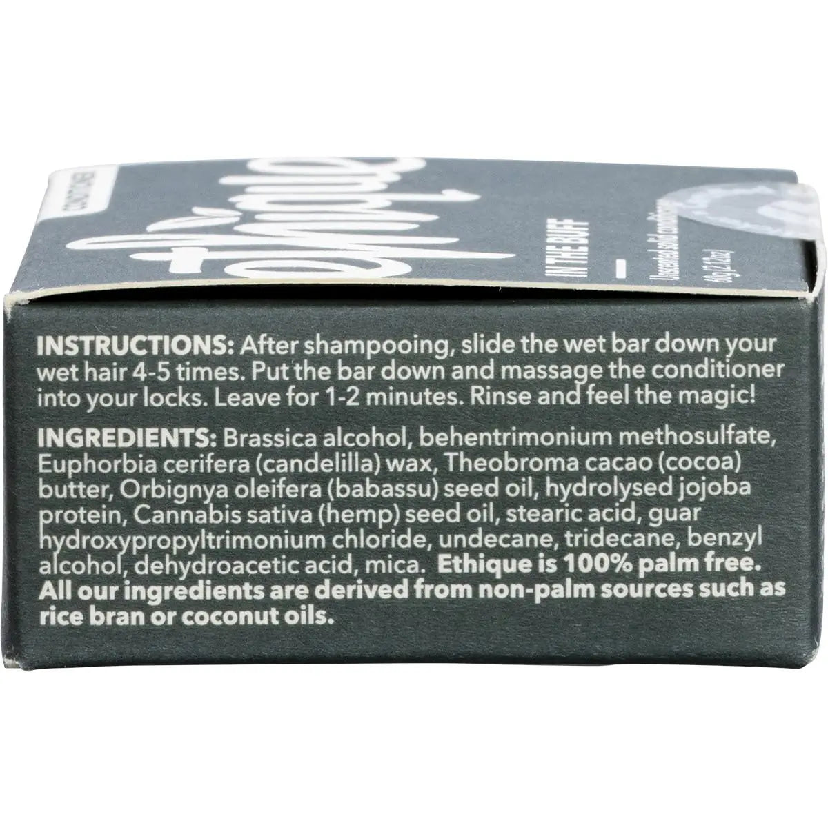 ETHIQUE Solid Conditioner Bar In The Buff - Unscented 60g ETHIQUE