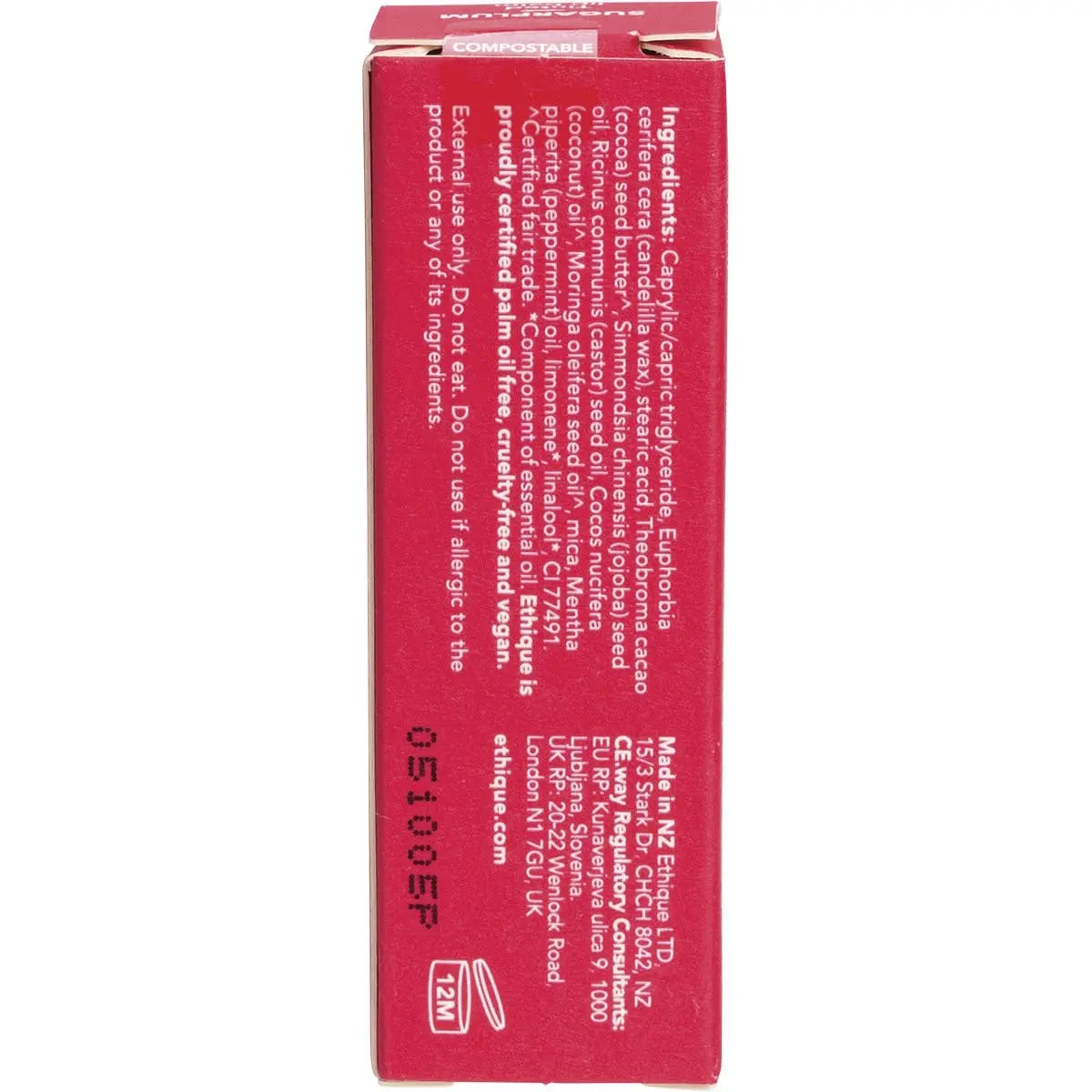 ETHIQUE Lip Balm Sugarplum - Tinted 9g ETHIQUE