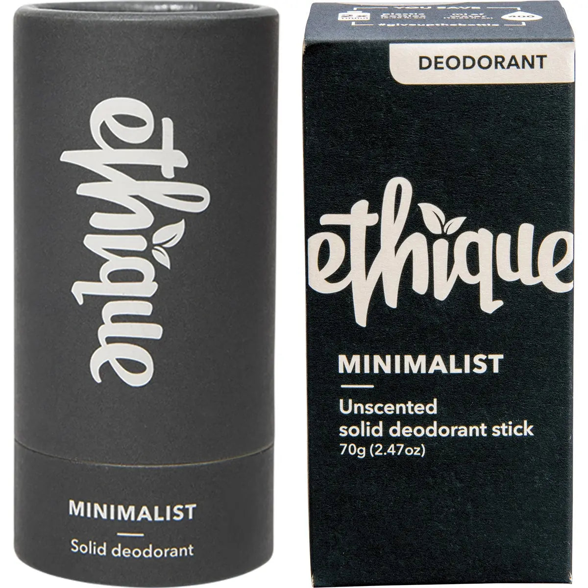 ETHIQUE Solid Deodorant Stick Minimalist - Unscented 70g ETHIQUE