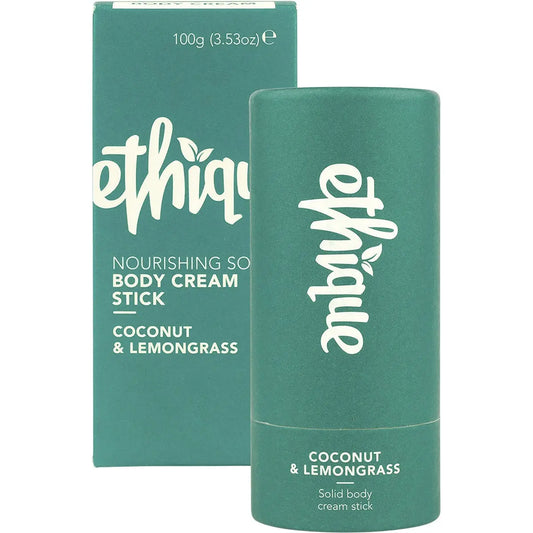 ETHIQUE Solid Body Cream Stick Coconut & Lemongrass 100g ETHIQUE