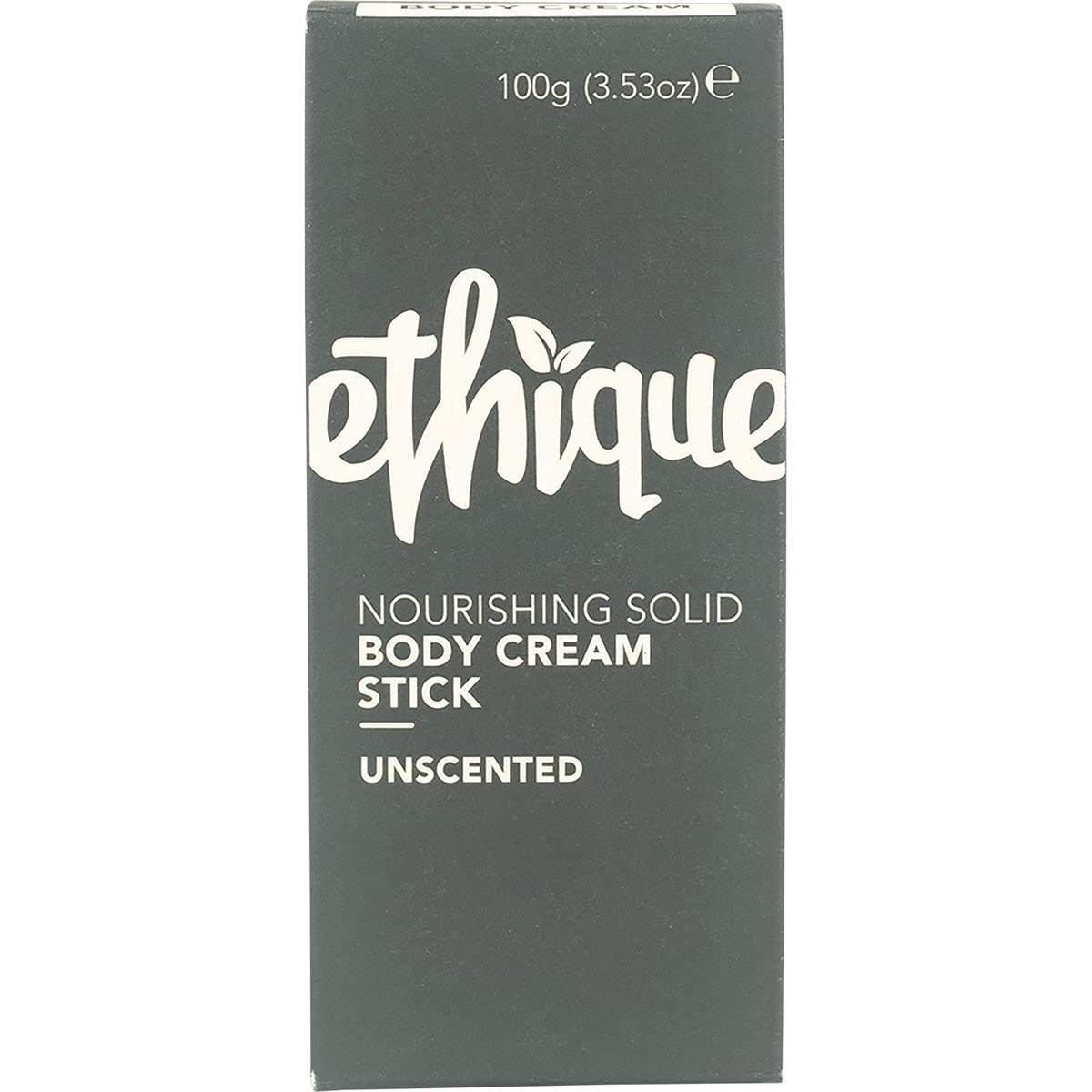 ETHIQUE Solid Body Cream Stick Unscented 100g ETHIQUE