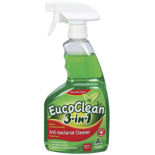 EUCOCLEAN Anti-bacterial Spray 3-in-1 With Pure Eucalyptus Essential Oil 750ml EUCOCLEAN