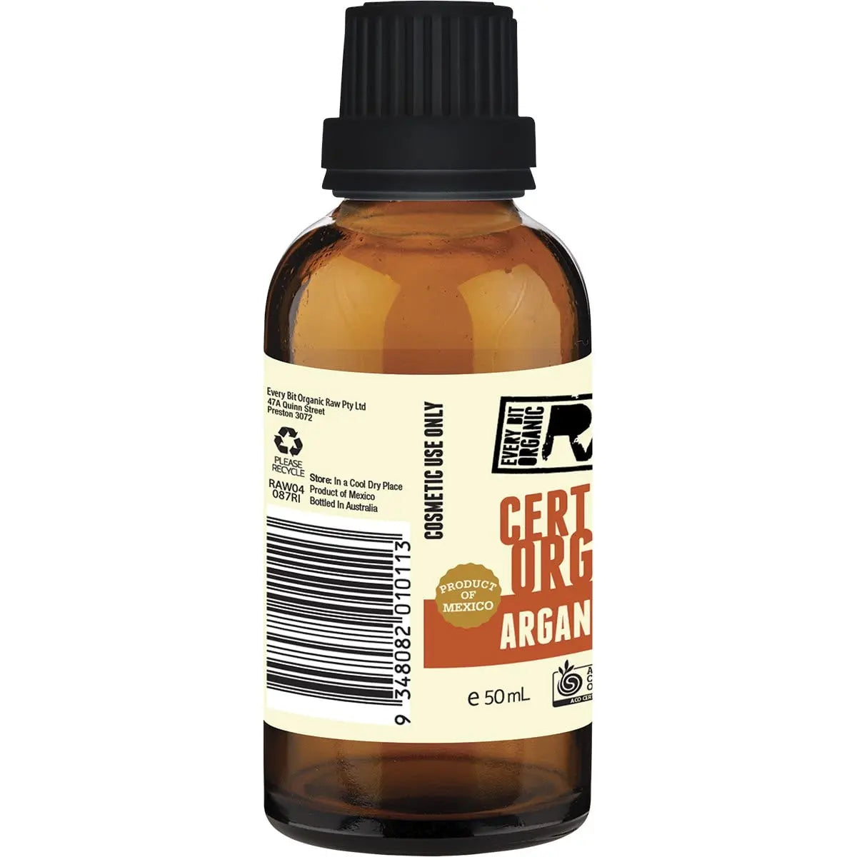 EVERY BIT ORGANIC RAW Argan Oil 50ml EVERY BIT