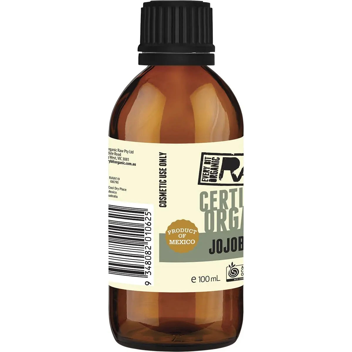 EVERY BIT ORGANIC RAW Jojoba Oil 100ml EVERY BIT