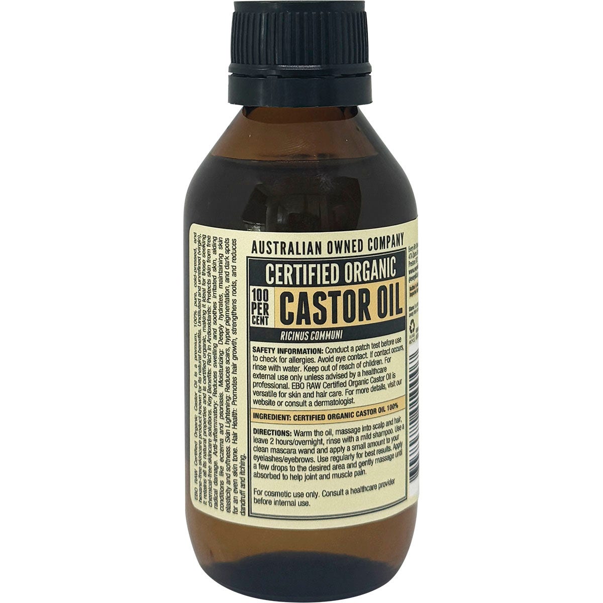 Every Bit Organic Castor Oil 100ml - Cutprice Online
