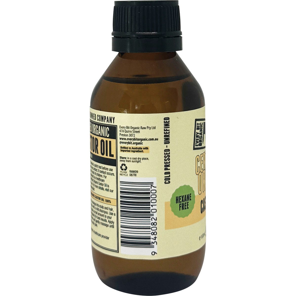 Every Bit Organic Castor Oil 100ml - Cutprice Online