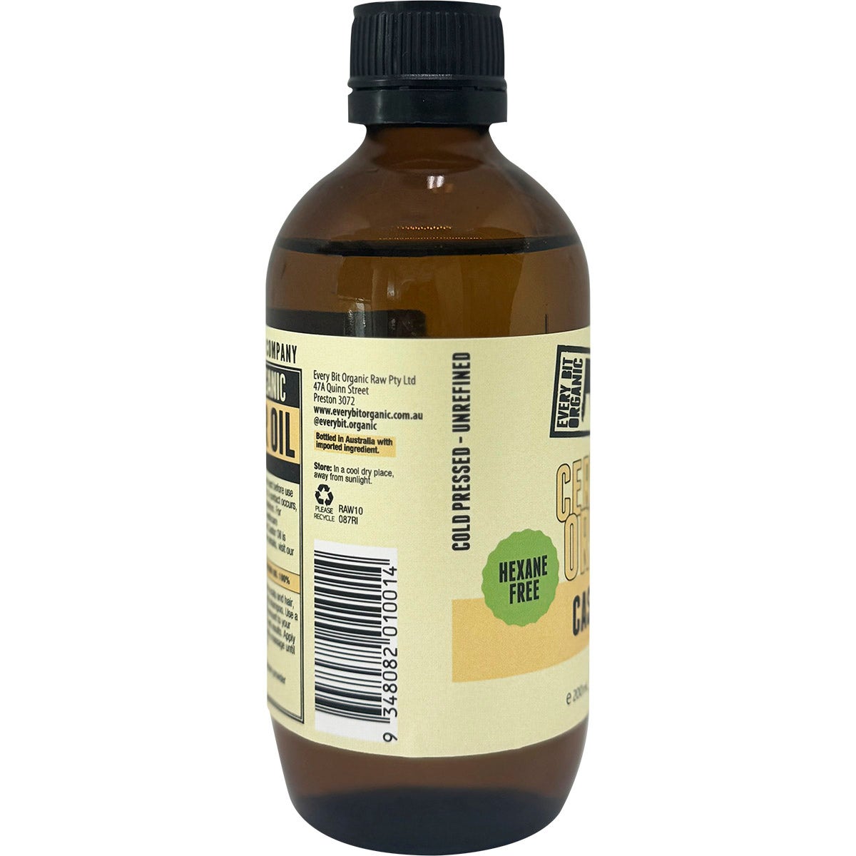 Every Bit Organic Castor Oil 200ml - Cutprice Online