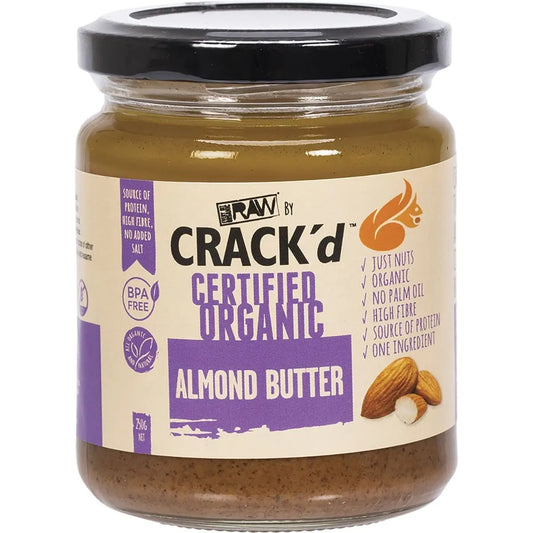 EVERY BIT ORGANIC RAW Crack'd Almond Butter 250g EVERY BIT
