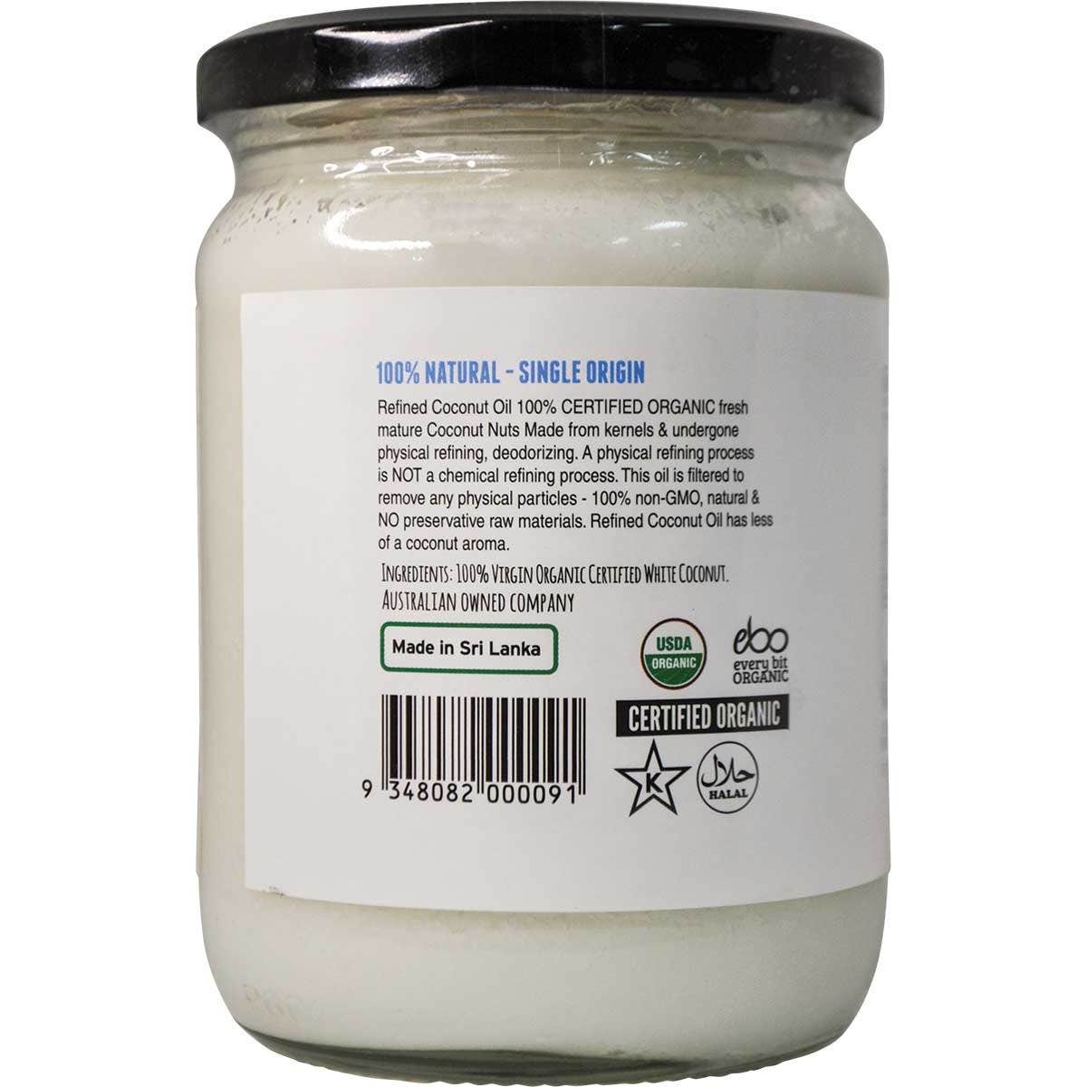 EVERY BIT ORGANIC Coconut Oil Virgin & Unrefined 500ml - Cutprice Online