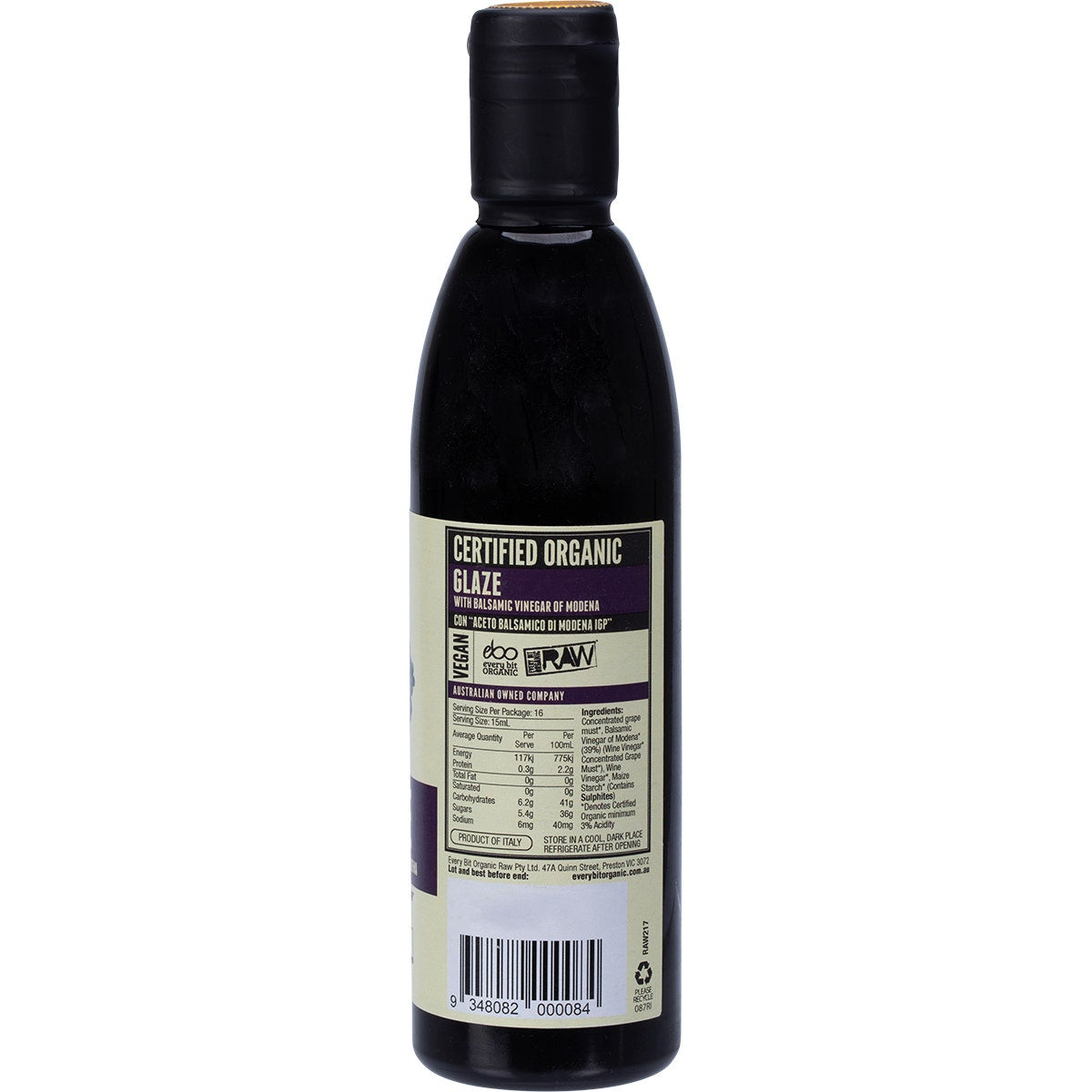 EVERY BIT ORGANIC Balsamic Vinegar Glaze 6x250ml - Cutprice Online