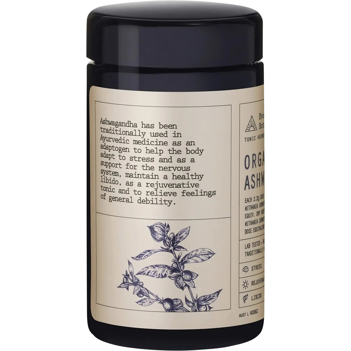 EVOLUTION BOTANICALS Ashwagandha Tonic Herbs 100g - Cutprice Online