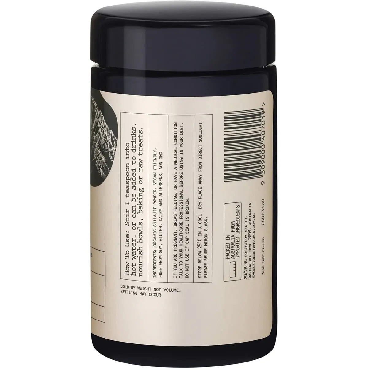 EVOLUTION BOTANICALS Himalayan Shilajit 80 Trace Mineral Complex 100g EVOLUTION BOTANICALS