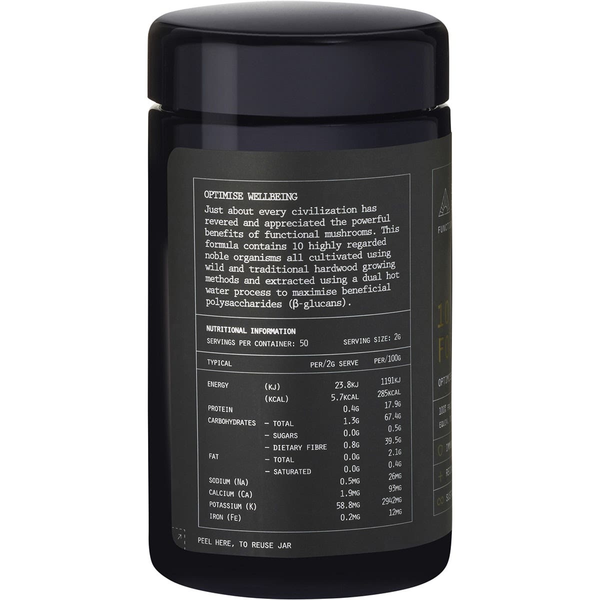 EVOLUTION BOTANICALS 10 Mushroom Formula Optimise Wellbeing 100g EVOLUTION BOTANICALS