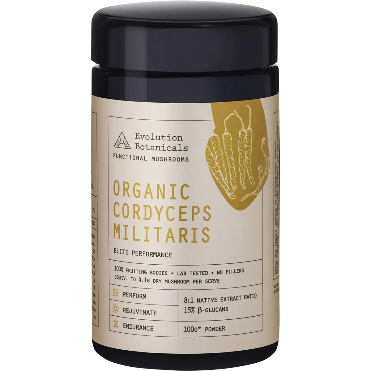 EVOLUTION BOTANICALS Organic Cordyceps Militaris Elite Performance 100g - Cutprice Online