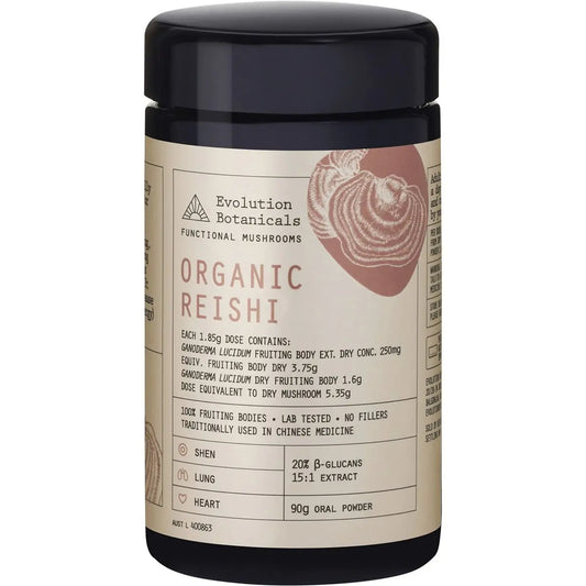 EVOLUTION BOTANICALS Reishi Extract Organic 15:1 Fuctional Mushrooms 90g EVOLUTION BOTANICALS