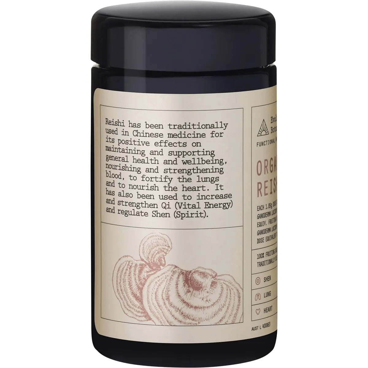 EVOLUTION BOTANICALS Reishi Extract Organic 15:1 Fuctional Mushrooms 90g - Cutprice Online