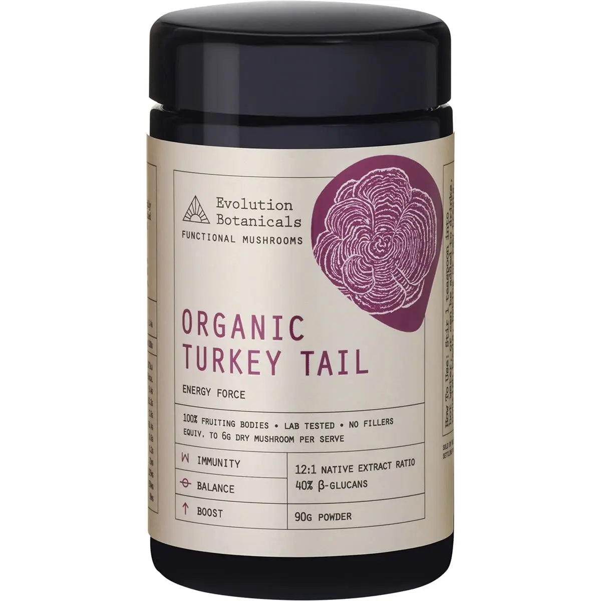 EVOLUTION BOTANICALS Organic Turkey Tail Energy Force 90g EVOLUTION BOTANICALS