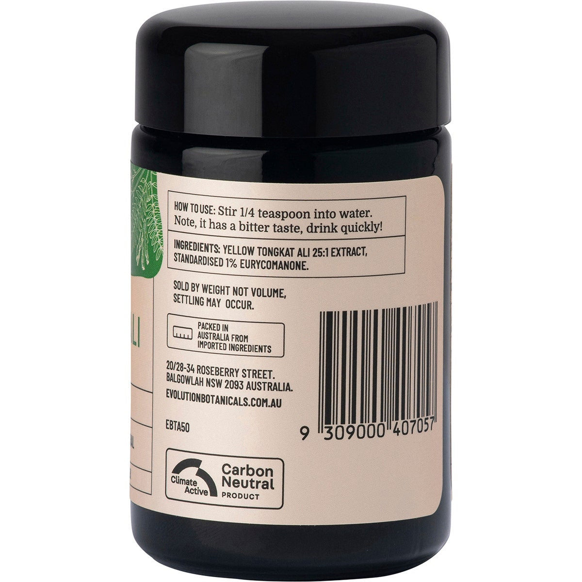 EVOLUTION BOTANICALS Tongkat Ali Longjack Plant 50g - Cutprice Online