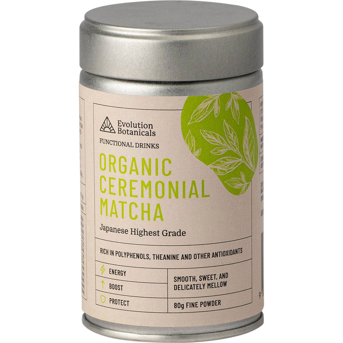 EVOLUTION BOTANICALS Organic Ceremonial Matcha Japanese Highest Grade 80g - Cutprice Online