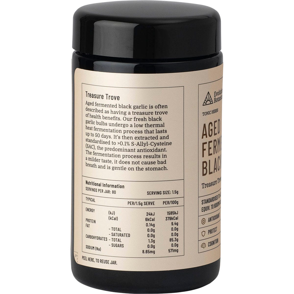 Evolution Botanicals Aged Fermented Black Garlic Powder 120g - Cutprice Online