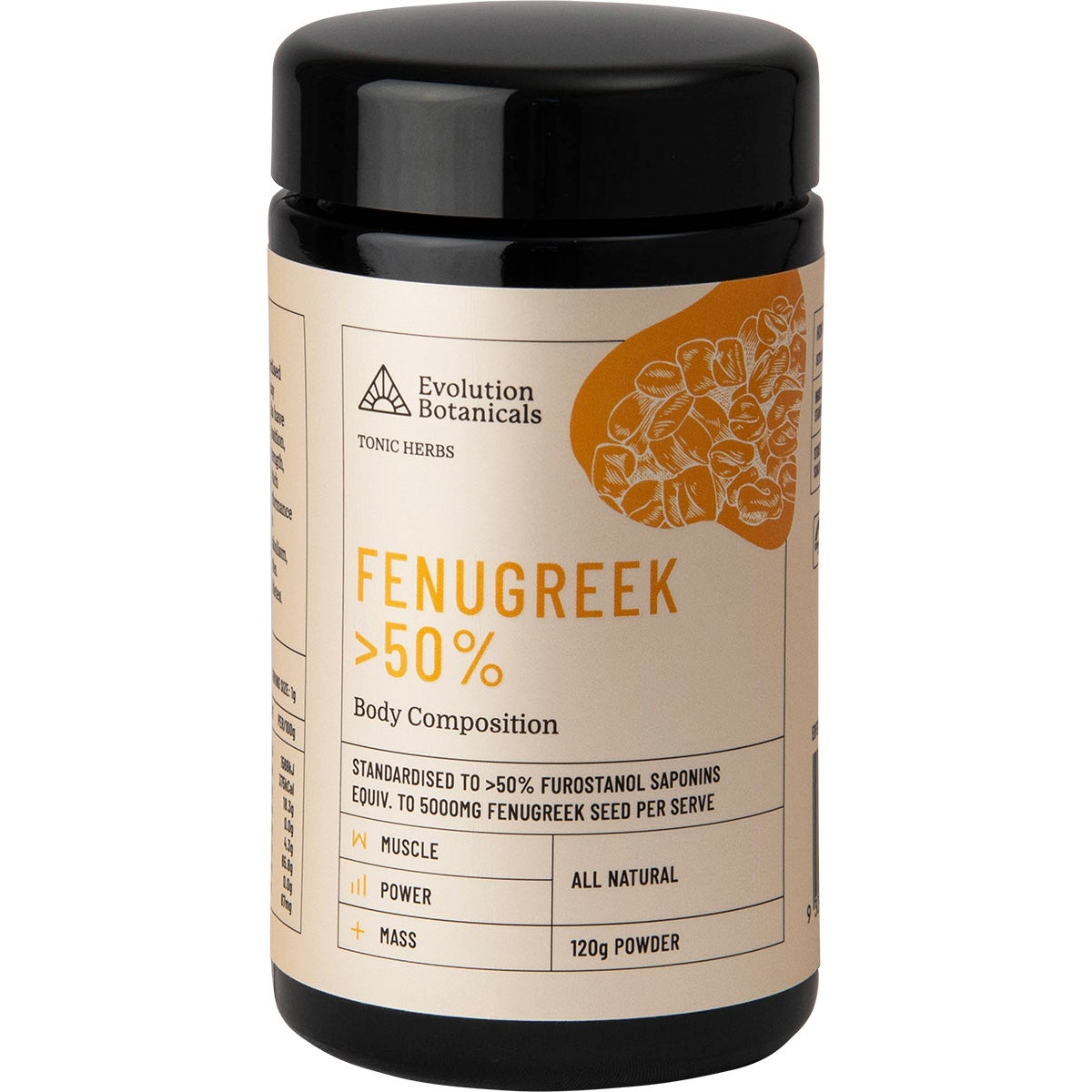 Evolution Botanicals Fenugreek >50% Powder 120g - Cutprice Online