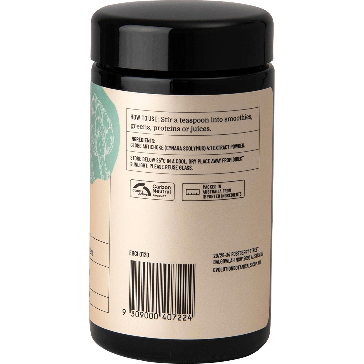 Evolution Botanicals Globe Artichoke Powder 120g - Cutprice Online