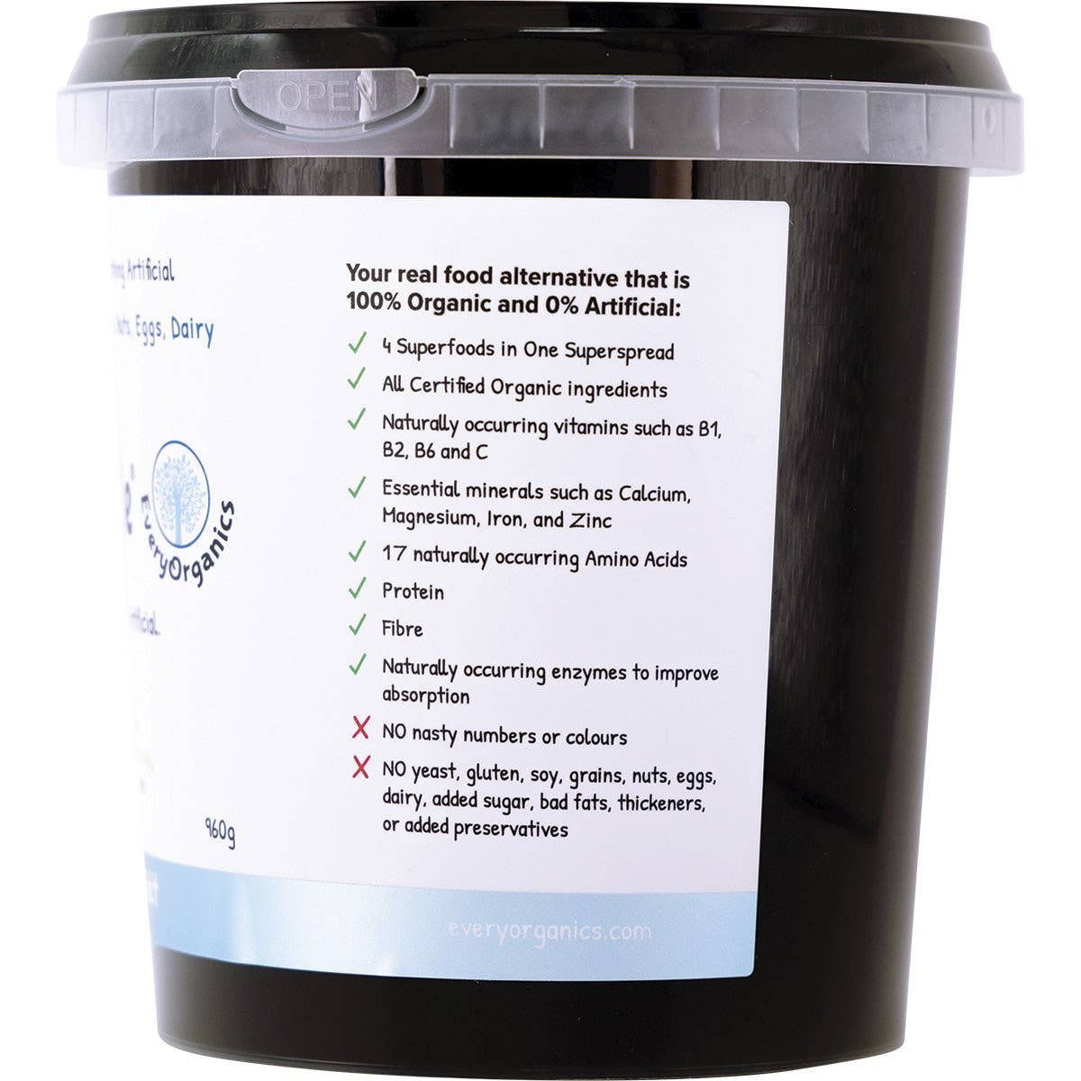 EVERYORGANICS EveryMite Low Aussie Salt 960g EVERYMITE