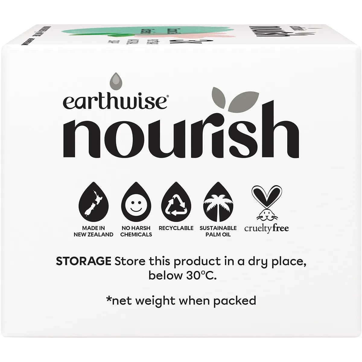 EARTHWISE NOURISH Natural Soap Bar Coconut & Gardenia 3x90g EARTHWISE
