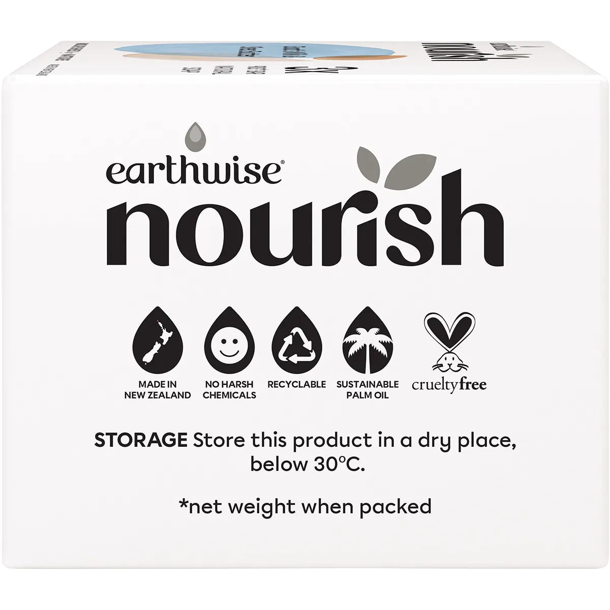 EARTHWISE NOURISH Natural Soap Bar Goat's Milk & Shea Butter 3x90g EARTHWISE
