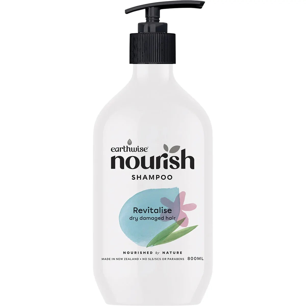 Earthwise Nourish Shampoo Revitalise Dry Damaged Hair 800ml EARTHWISE