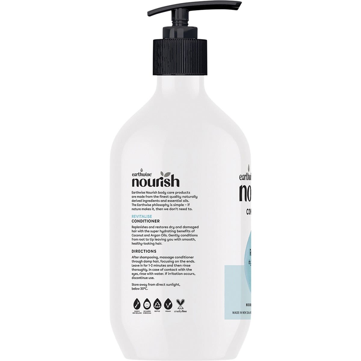 Earthwise Nourish Conditioner Revitalise Dry Damaged Hair 800ml EARTHWISE