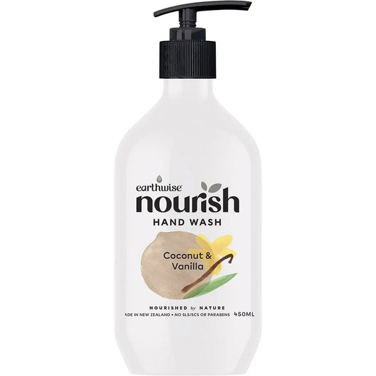 Earthwise Nourish Hand Wash Coconut & Vanilla 450ml EARTHWISE